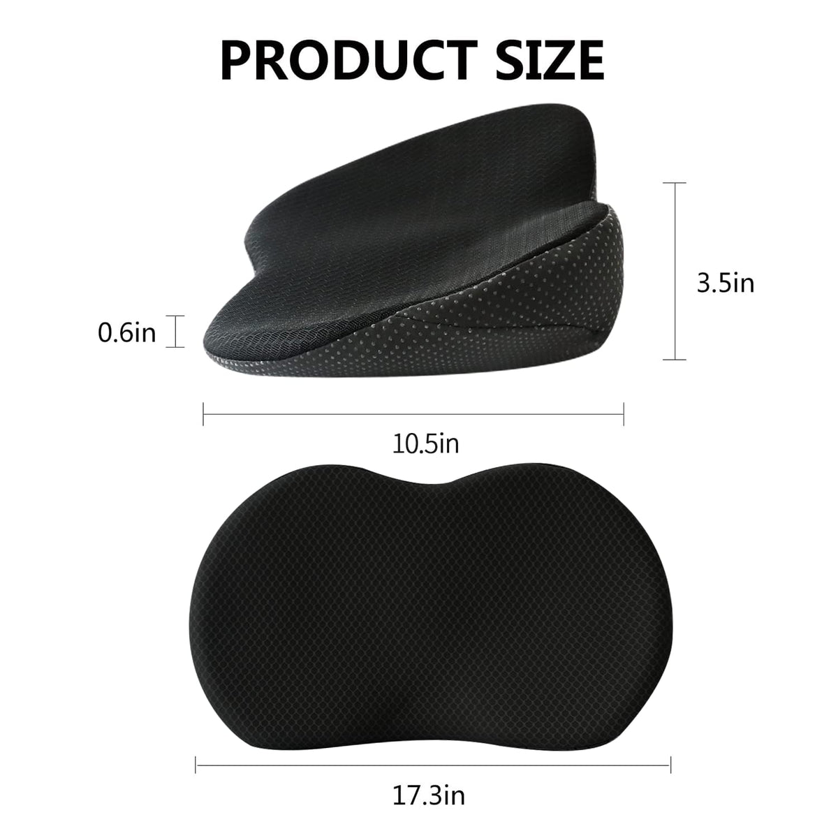 Car Seat Cushion with 3.5 Inch Height Boost – Memory Foam