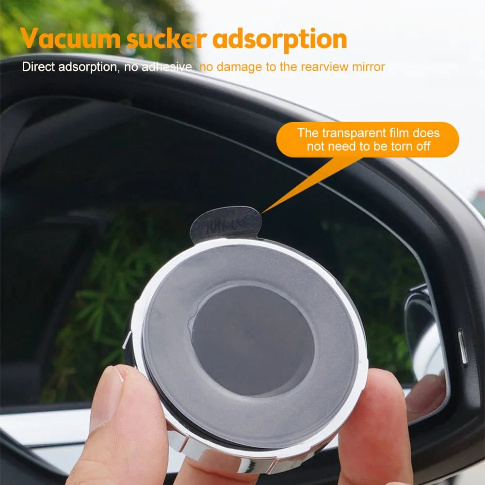 Blind Spot Mirror for Cars – 360° Rotating Convex Mirror