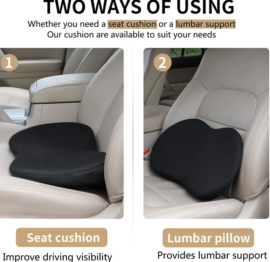 Memory Foam Seat Cushion with 3.5 Inch Lift