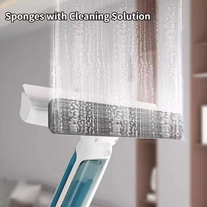 Telescopic Window Cleaner with 51 Inch Pole and Spray Tank