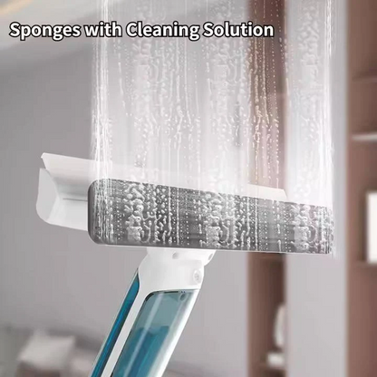 Telescopic Window Cleaner with 51 Inch Pole and Spray Tank