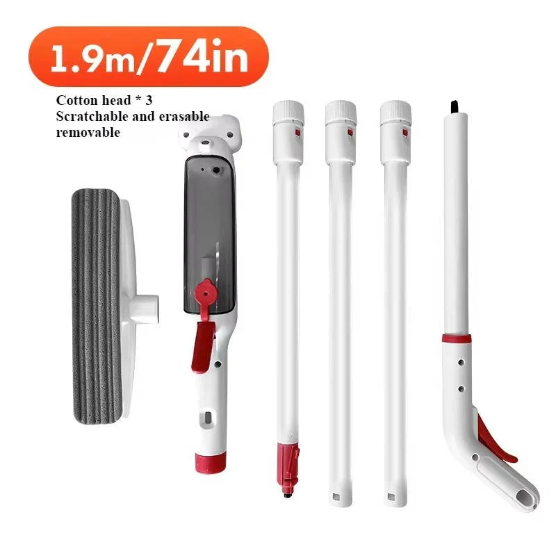 Telescopic Window Cleaner with 51 Inch Pole and Spray Tank