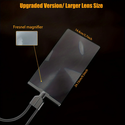 Flexible Neck Clamp-On Magnifier with Large Lens