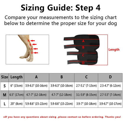 Dog Ankle Support Brace with Reflective Strips