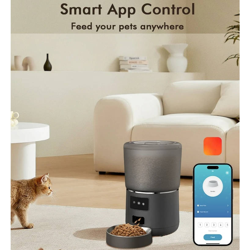 Automatic Pet Feeder – Timed Food Dispenser for Cats and Dogs