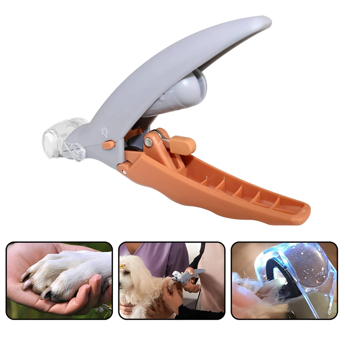 Pet Nail Clipper with LED Light – Safe Trimming for Dogs and Cats