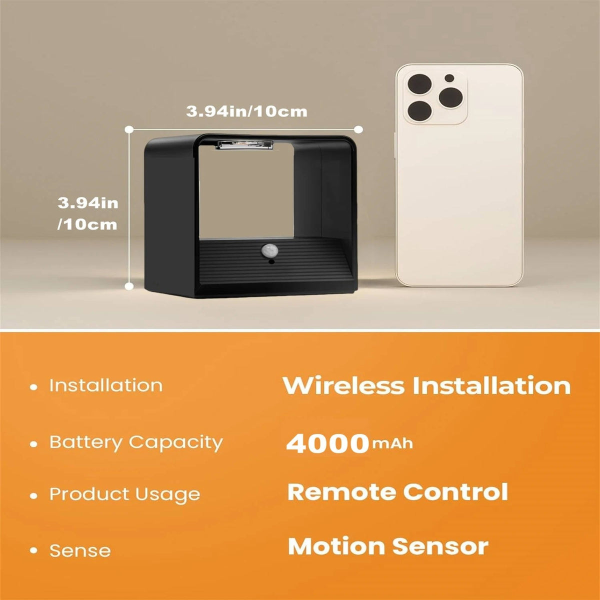 Motion Sensor Wall Light – Indoor LED Light with Remote