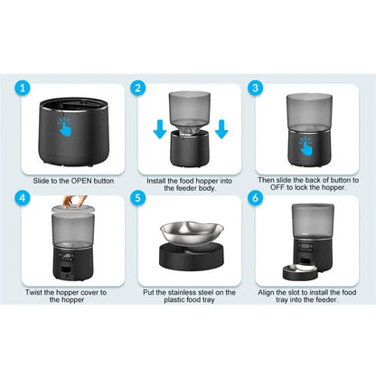 Automatic Pet Feeder – Timed Food Dispenser for Cats and Dogs