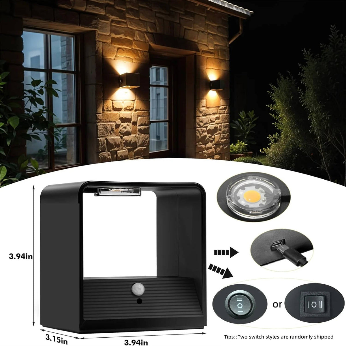 Motion Sensor Wall Light – Indoor LED Light with Remote