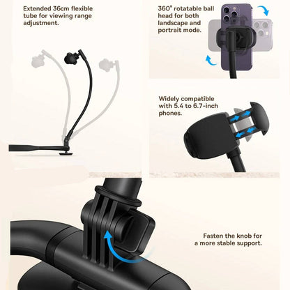 Flexible Phone Holder for Bed – Gooseneck Mount for Desk and Headboard