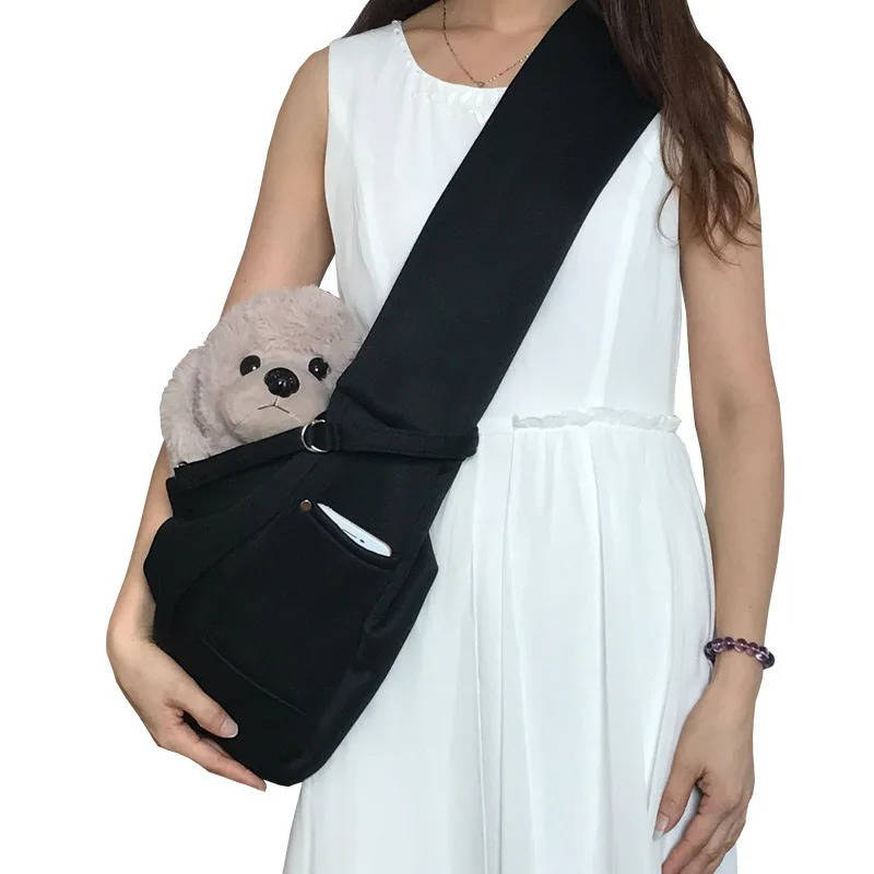 Small Dog Sling Carrier – Hands-Free Shoulder Bag for Walks and Travel