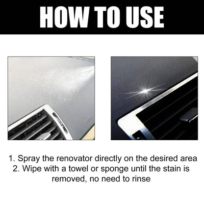 Car Interior Cleaning Kit – 3-Piece Dashboard and Seat Cleaner Set
