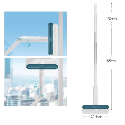 Spray Mop for Windows and Mirrors with Retractable Handle