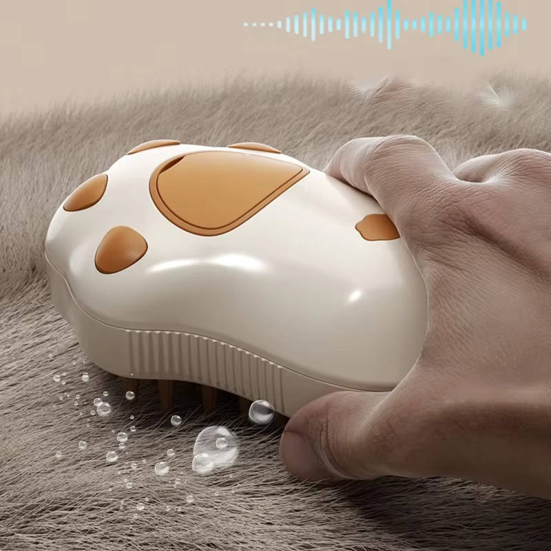 Steam Pet Brush – 3-in-1 Spray Grooming Brush for Shedding