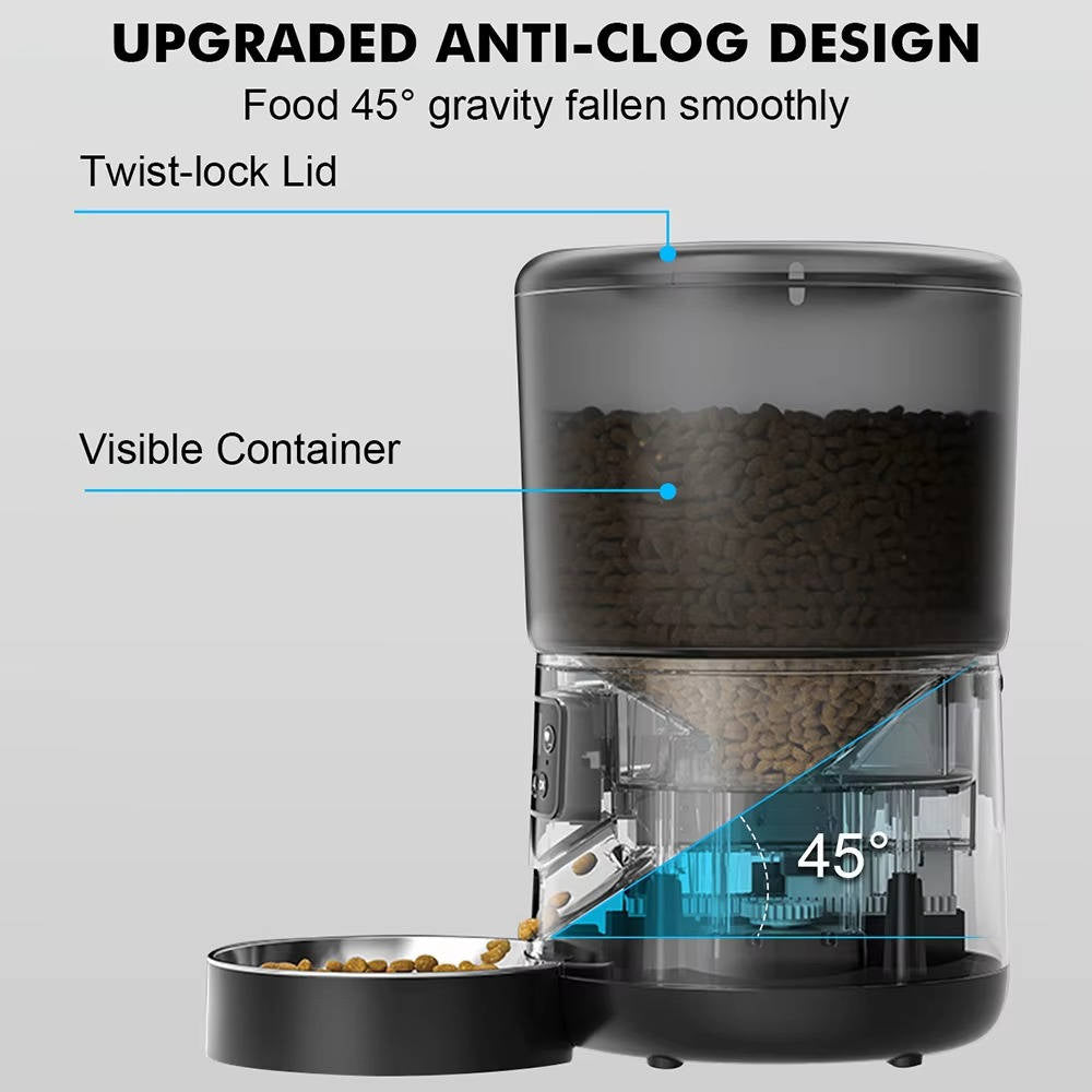 Automatic Pet Feeder – Timed Food Dispenser for Cats and Dogs