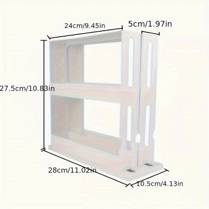2-Tier Swivel Spice Rack for Cabinet