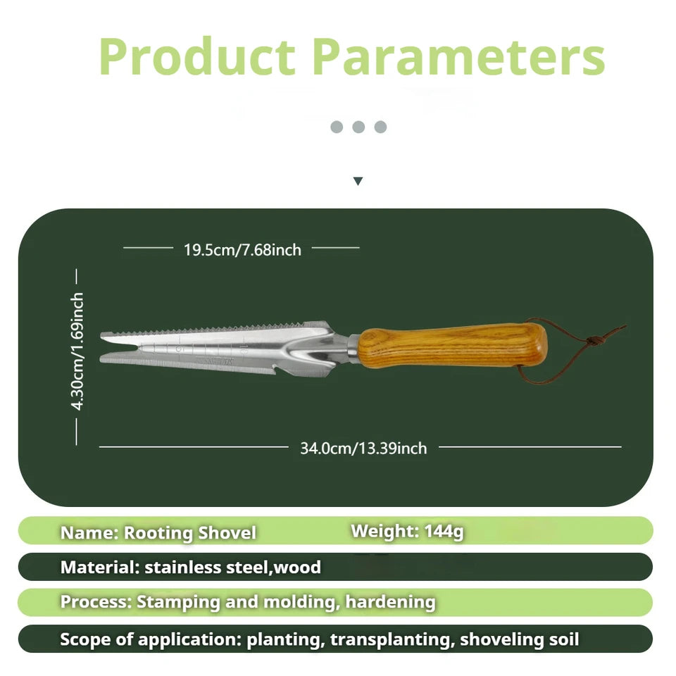 Stand-Up Weed Puller – 5-in-1 Garden Weeding Tool with Beech Handle