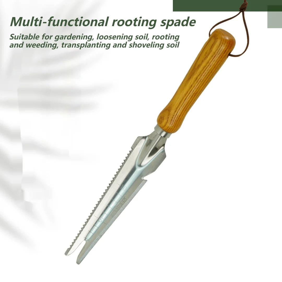 Stand-Up Weed Puller – 5-in-1 Garden Weeding Tool with Beech Handle