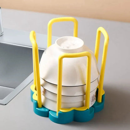 Adjustable Dish Drainer Rack – Expandable Over-Sink Bowl Rack