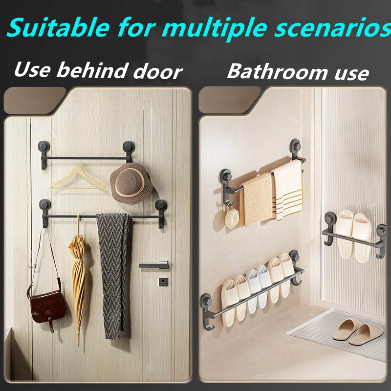 Suction Cup Towel Rack – No-Drill Wall Towel Holder