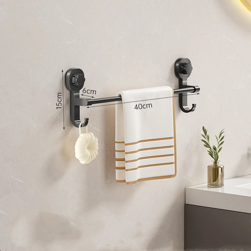 Suction Cup Towel Rack – No-Drill Wall Towel Holder