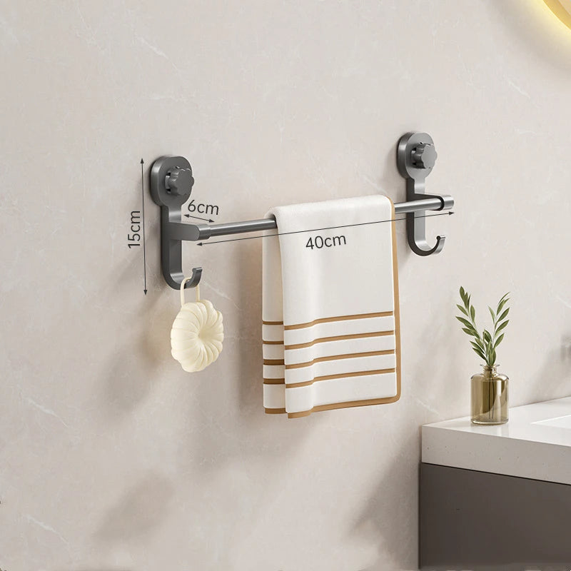Suction Cup Towel Rack – No-Drill Wall Towel Holder