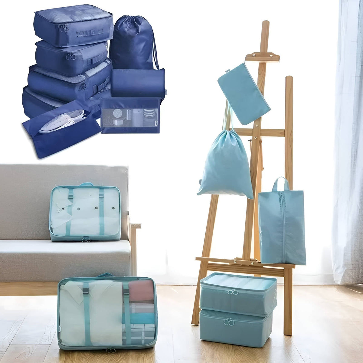 Packing Cubes for Travel – 7-Piece Set