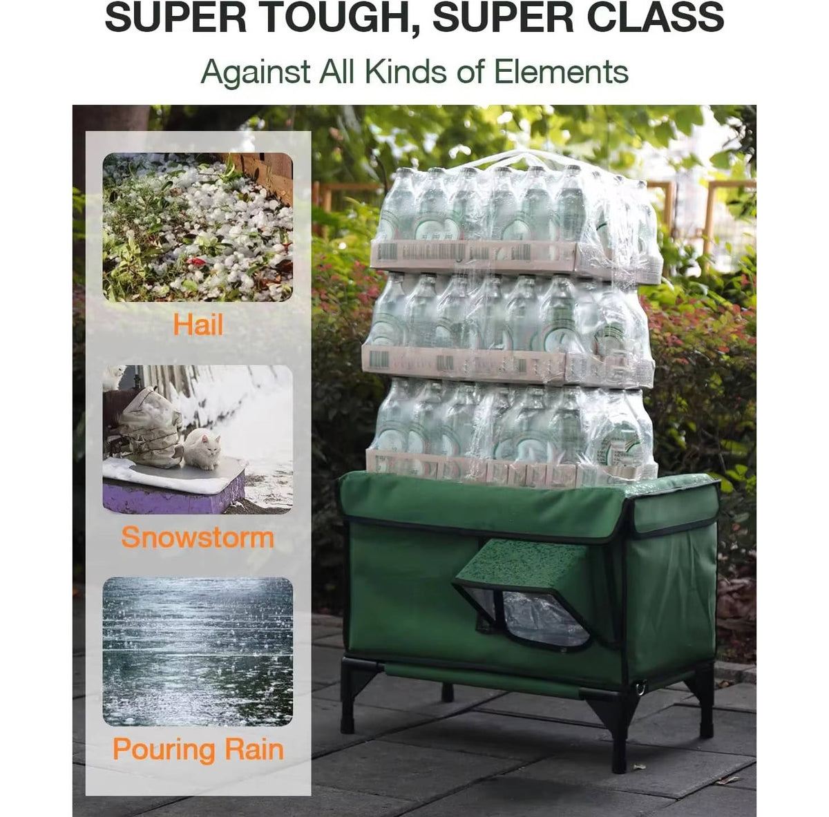 Weatherproof Heated Cat Shelter – Warm Outdoor Cat House for Winter