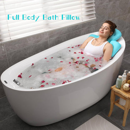 Full Body Bath Pillow for Bathtub – Head, Neck and Back Cushion