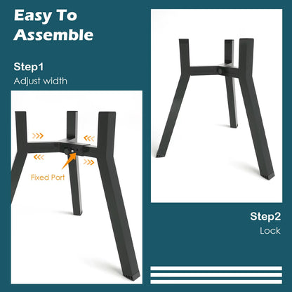 Adjustable Elevated Dog Bowl Stand – Foldable Metal Frame