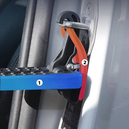 Car Door Step for Roof Access – Latch Hook Foot Pedal