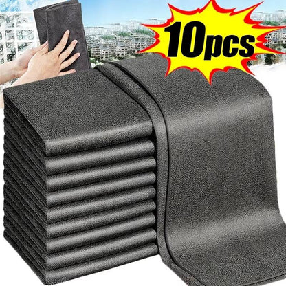 Microfiber Cleaning Cloths 10-Pack – Streak-Free Towels for Glass and Kitchen