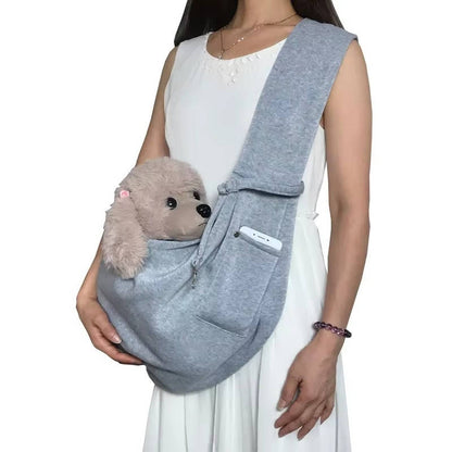 Small Dog Sling Carrier – Hands-Free Shoulder Bag for Walks and Travel