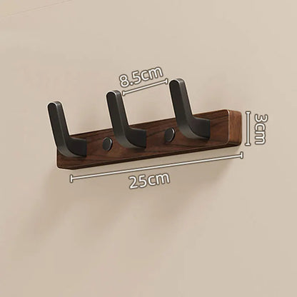 Wall Coat Rack with 4 Steel Hooks