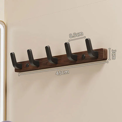 Wall Coat Rack with 4 Steel Hooks