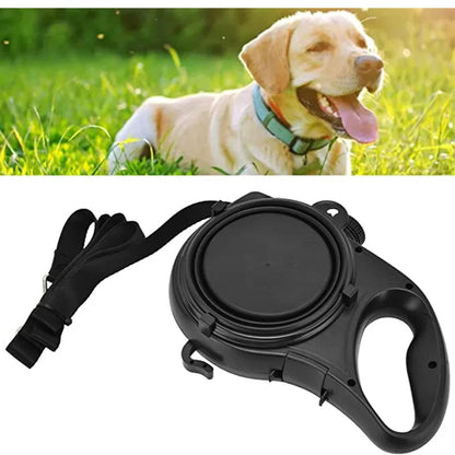 4-in-1 Dog Leash with Water Bottle and Bowl – All-in-One Walking Lead