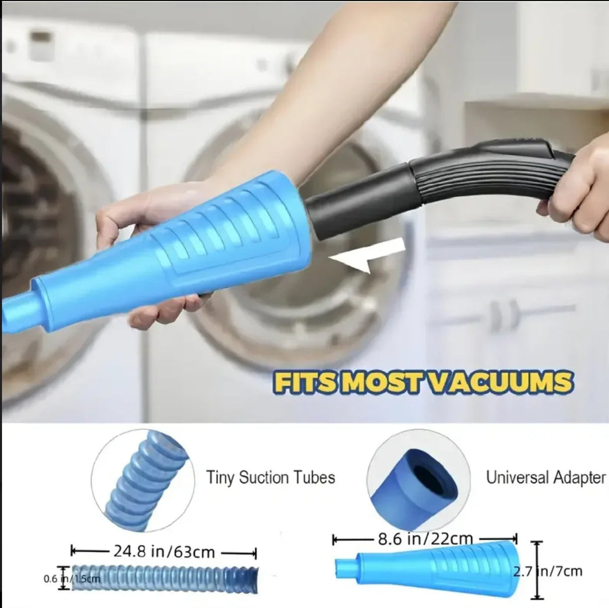 Dryer Vent Cleaner Kit with Vacuum Attachment