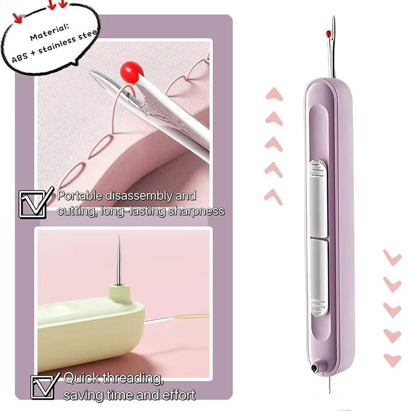 Needle Threader and Seam Ripper Set – Easy Sewing Tools