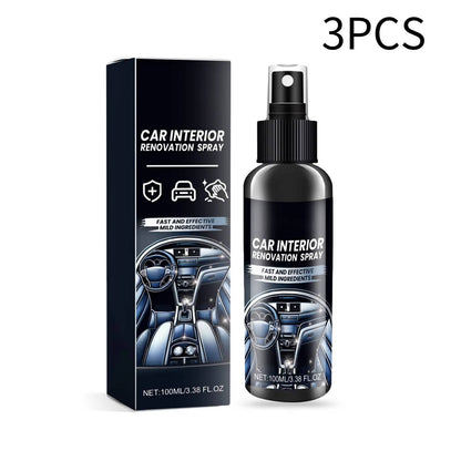 Car Interior Cleaning Kit – 3-Piece Dashboard and Seat Cleaner Set