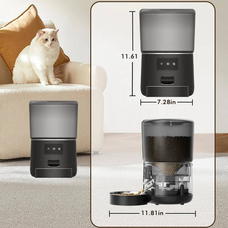 Automatic Pet Feeder – Timed Food Dispenser for Cats and Dogs