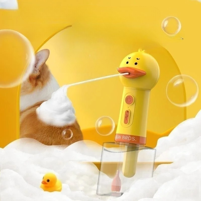 Foaming Pet Shampoo Dispenser – Quick Lather Bath Tool