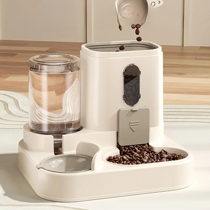 Automatic Gravity Pet Feeder and Water Dispenser Set