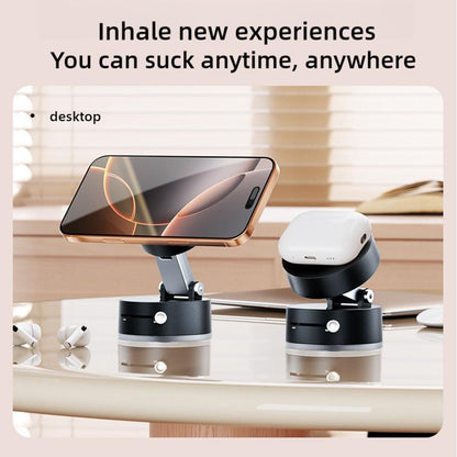 Magnetic Car Phone Holder – One-Hand Snap-On Mount