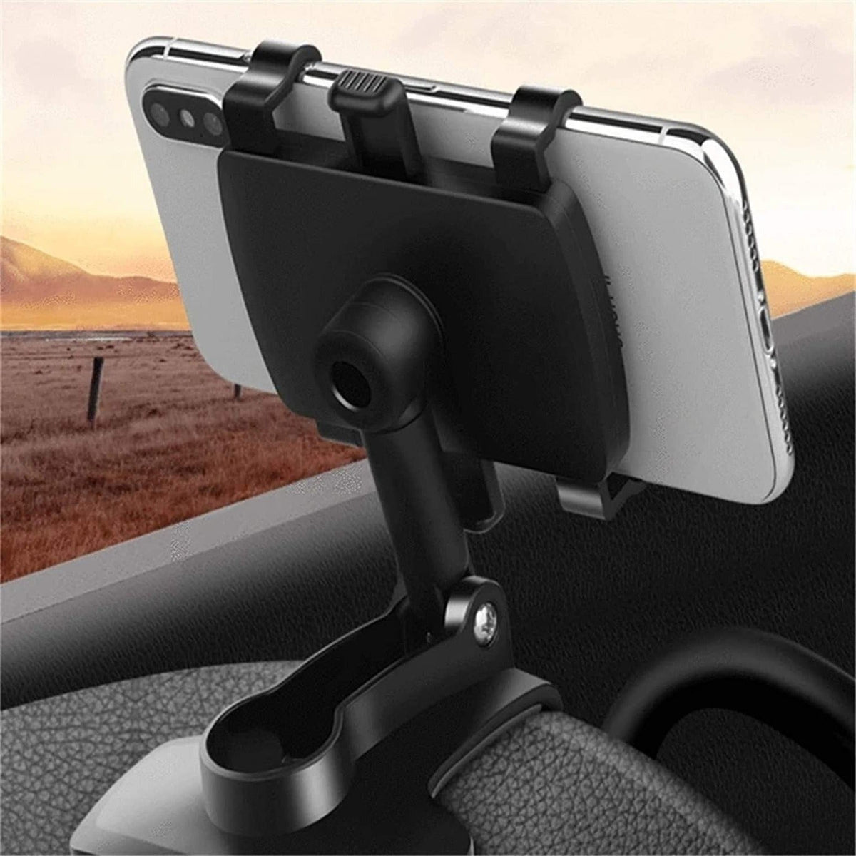360° Car Phone Mount – Adjustable Dashboard and Windshield Holder