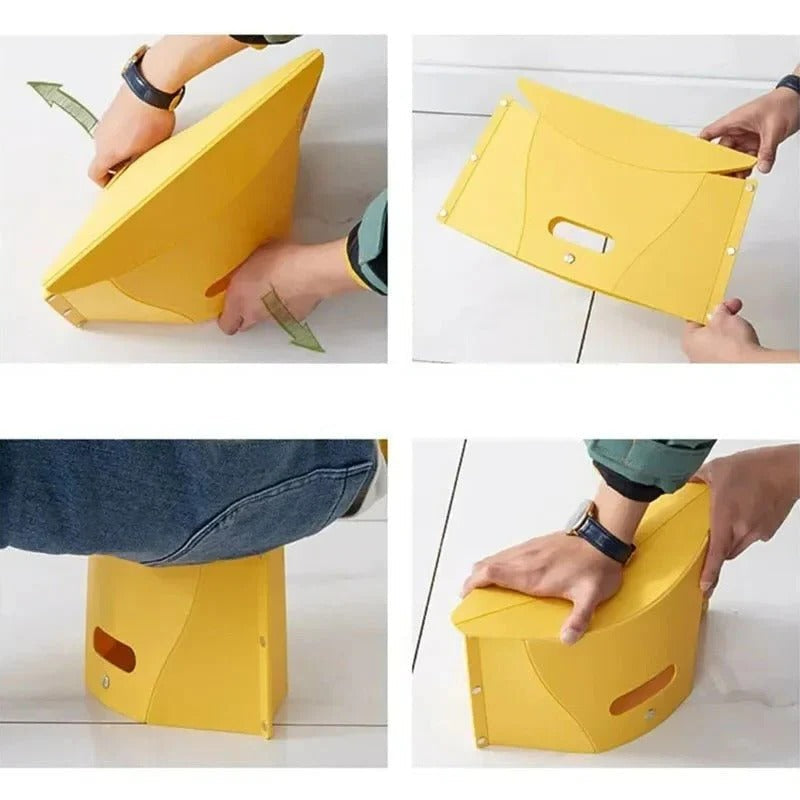 Collapsible Step Stool – Compact Folding Stool for Kitchen and Bath