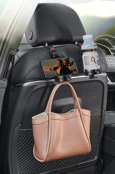 Car Headrest Hooks for Bags and Groceries – Back Seat Hanger