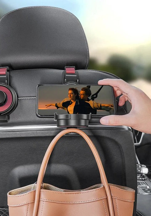 Car Headrest Hooks for Bags and Groceries – Back Seat Hanger