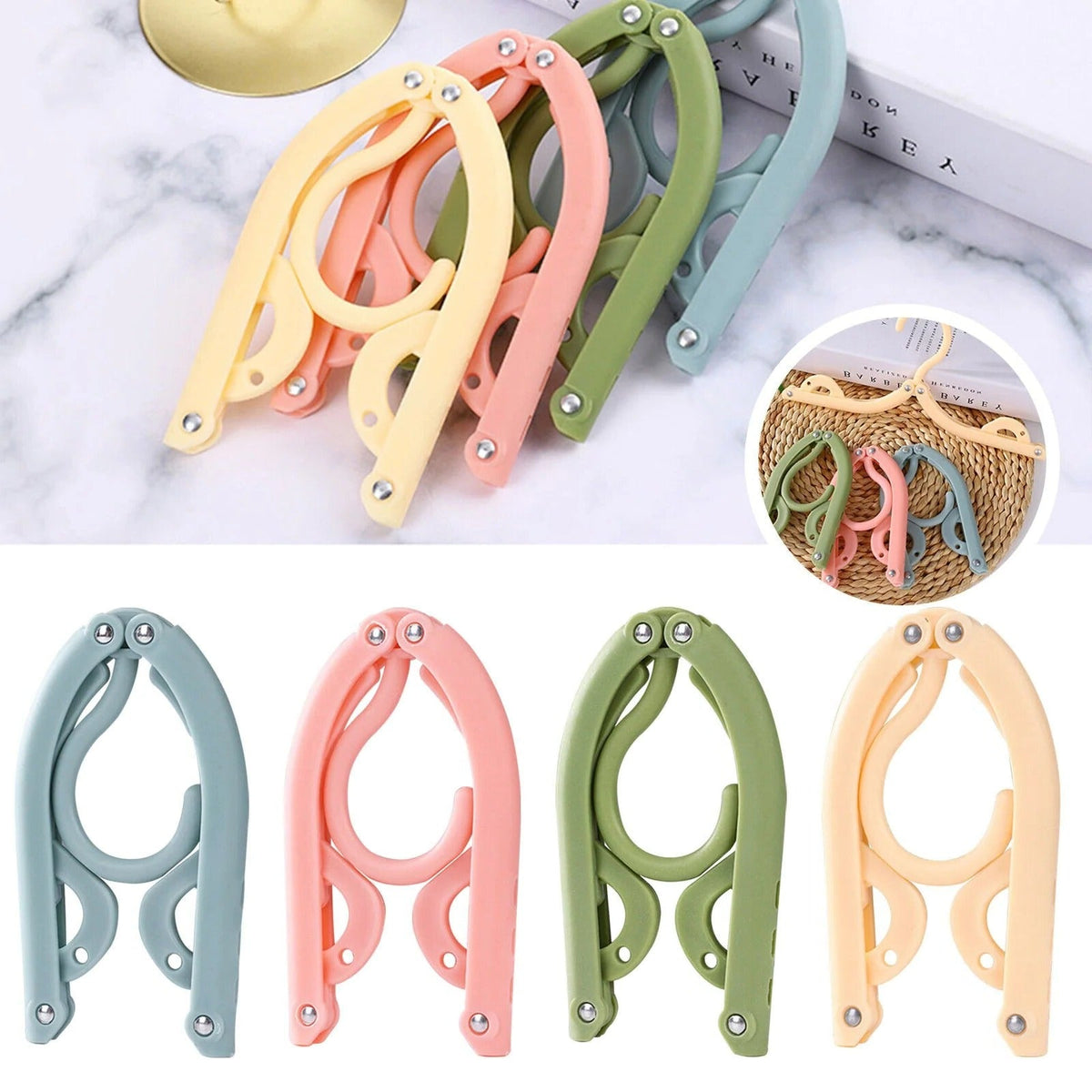 Foldable Travel Hangers – Portable Clothes Hangers for Suitcase