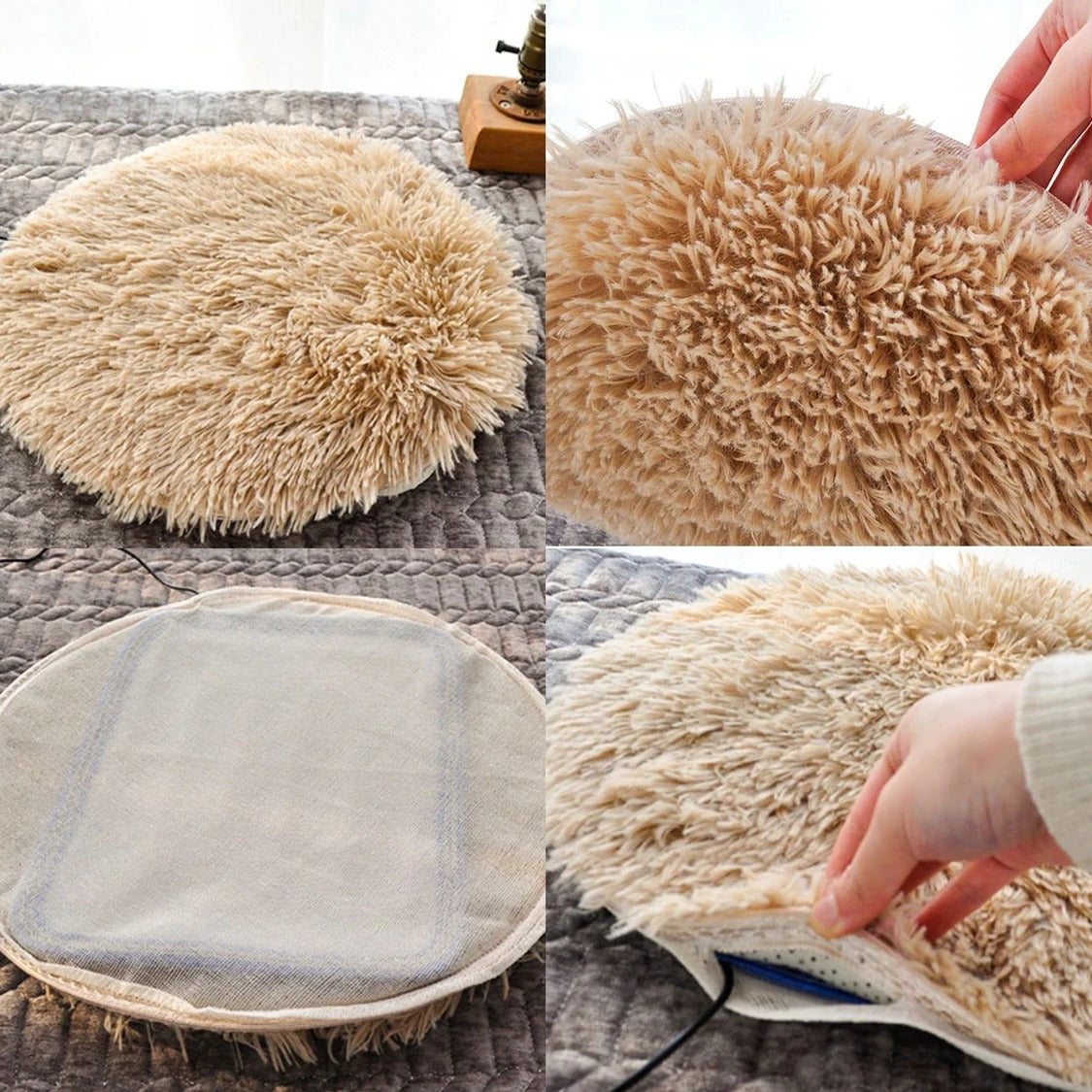 USB Heated Pet Pad – Warm Cushion for Cats and Small Dogs