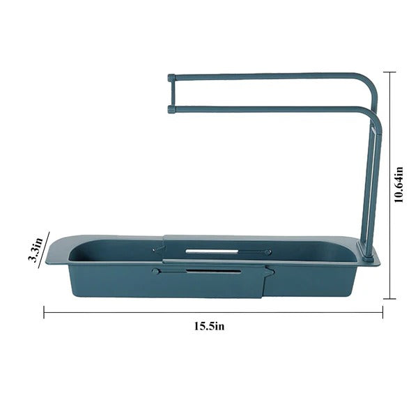 Expandable Under Sink Organizer – Adjustable 2-Tier Shelf